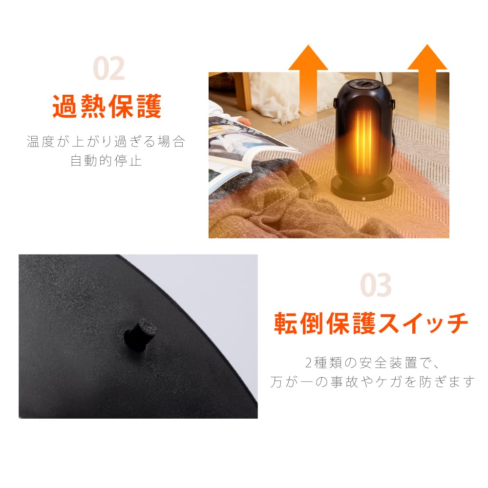 Amazon | 【サインキングダム】セラミックヒーター 電気ストーブ